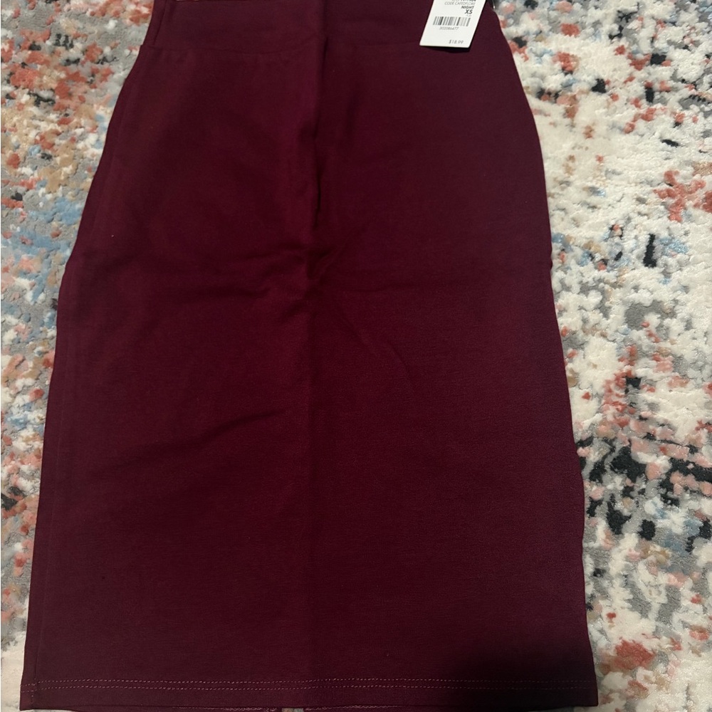 Charlotte Russe Deep Red Pencil Skirt